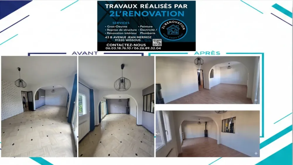Rénovation complète d’une maison à Wissous